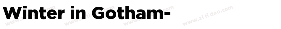 Winter in Gotham字体转换